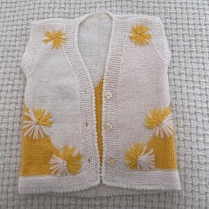 Handmade Knit Sweater Vest
